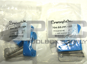 NEW SEALED LOT OF 2 SWAGELOK 304-S5-PP-16P PIPE SUPPORT KIT 1"
