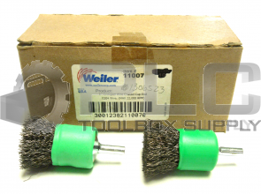 NEW LOT OF 2 WEILER 11007 1" CRIMPED WIRE COATED CUP END .0104 WIRE