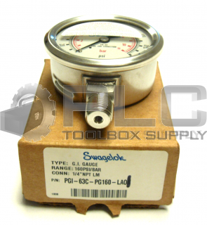 NEW SWAGELOK PGI63CPG160LA01 G.I. GAUGE 1/4" NPT LM