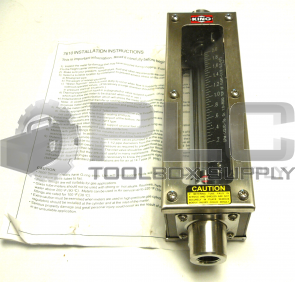 NEW KING INSTRUMENT 761221043W FLOW METER .2-2.0 GPM