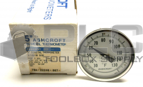 NEW ASHCROFT 50CI60R090 5" BIMETAL 30-130 F STEM 9" 50-CI60R090