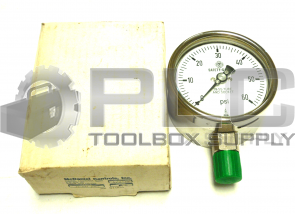 NEW MCDANIEL CONTROLS 0-60 PSI 316 SS TUBE AND SOCKET 1/2" NP
