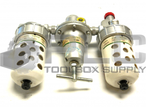 NEW AIRMATIC 420306 REGULATOR WITH  430206 AIRLINE LUBRICATOR AND 420306 FILTER 