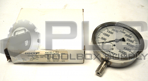 NEW ASHCROFT 35-1009-SWL-02L-5000# PRESSURE GAUGE CONNECTION SIZE 3-1/2''