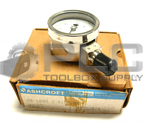 NEW ASHCROFT 40-1008-S-01L-30 GAUGE 0-30 PSI 