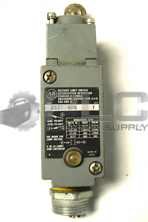 ALLEN BRADLEY 802T-HPN LIMIT SWITCH 