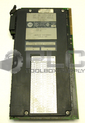 ALLEN BRADLEY 1771-IFE SER A ANALOG INPUT MODULE 12 BIT