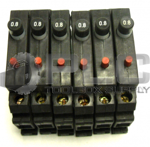 LOT OF 6 ALLEN BRADLEY 1492-GH008 CIRCUIT BREAKER SER B AC 250V 50/60 HZ