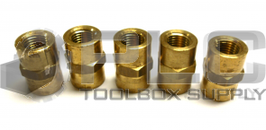 NEW LOT OF 5 SWAGELOK 1/2" FITTING 1 5/8" LONG BRASS