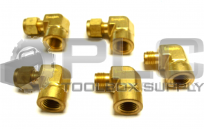 NEW LOT OF 5 SWAGELOK 5/8"  3/8" UNION FITTING REDUCER 90 DEGREE BRASS