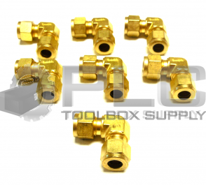 NEW LOT OF 7 SWAGELOK B-600-9 COUPLING 3/8" BRASS 