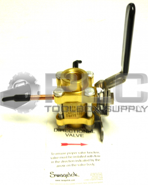 NEW SWAGELOK B-63TDVF8-JL-SB-SS DIRECTIONAL VALVE