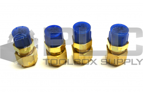 NEW LOT OF 4 PARKER 8-6-FB2-B 1/2" COMPRESSION FITTING ADAPTER BRASS