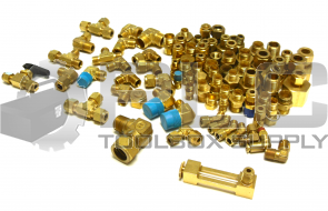 NEW LOT OF 84 MISC. PARKER GYROLOK SWAGELOK COUPLING REDUCERS VALVE BRASS