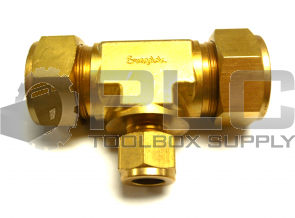 NEW SWAGELOK 1/2" 1" TEE REDUCER BRASS