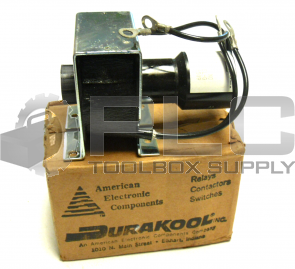 NEW DURAKOOL BFV-001 RELAY TIME DELAY 2SEC 10AMP 1NO COIL 120V