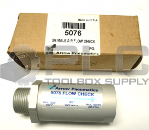 NEW ARROW PNEUMATICS 5076 AIR FLOW CHECK 3/4''