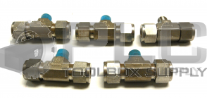 NEW LOT OF 5 SWAGELOK 1/2"  1/4" TEE REDUCER FITTING 