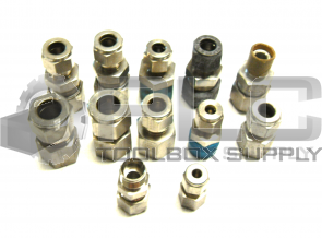 NEW LOT OF 12 MISC. PARKER GYROLOK SWAGELOK COUPLING UNIONS REDUCER