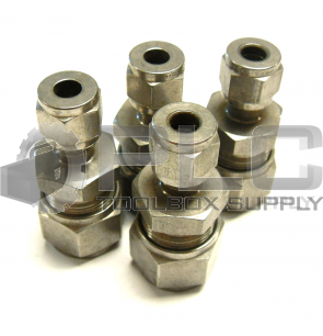 NEW LOT OF 4 GYROLOK 1/4" 1/2"  REDUCER UNION 