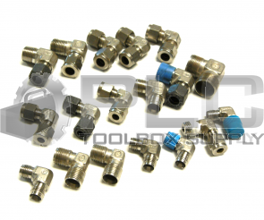 NEW LOT OF 18 MISC PARKER SWAGELOK 90 DEGREE COUPLING 