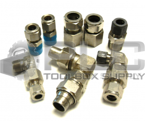 NEW LOT OF 8 MISC GYROLOK PARKER SWAGELOK COUPLING 1/2" 1/4" 