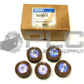 NEW LOT OF 5 MERIT 3DU88 FLAP WHEEL 