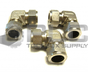 NEW LOT OF 3 SWAGELOK 3/4" 90 DEGREE COUPLING FITTING 