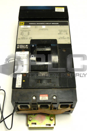 SQUARE D LA364001021 THERMAL-MAGNETIC CIRCUIT BREAKER 400A W/SHUNT TRIP