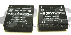 NEW LOT OF 2 OPTO 22 P240D4 SOLID STATE RELAY 4AMP