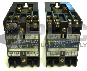 LOT OF 2 SQUARE D 8501 L0-20 CONTROL RELAY SERIES A