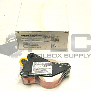 NEW IN BOX BRADY CARTRIDGE B580  FOR SIGN & LABEL MAKER BLACK ON ORANGE Y10246