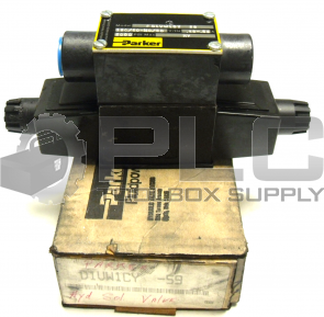 NEW PARKER D1VW1CY-59 SOLENOID VALVE 5000 PSI/.49-.58A/ V 120/60-110/50