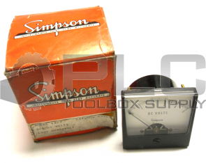 NEW SIMPSON 09550 PANEL METER 0-5 DC VOLTS 