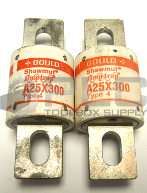 LOT OF 2 GOULD SHAWMUT A25X300 FUSE 