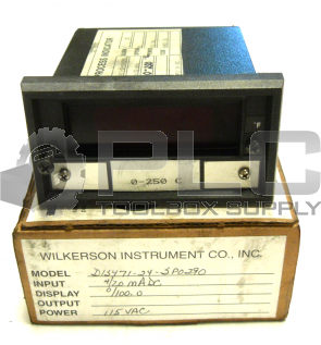 WILKERSON 471-24-SP0290 DIS SERIES DIGITAL PROCESS INDICATORS 115VAC