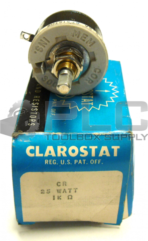 NEW IN BOX CLAROSTAT CR25 RHEOSTAT RESISTOR 300V 