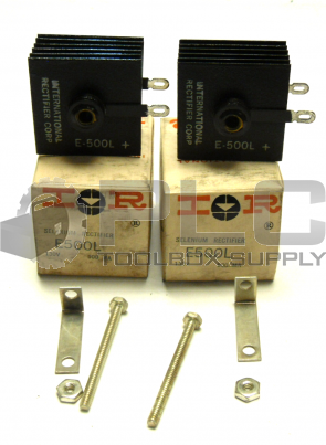 NEW LOT OF 2 IR E500L DELENIUM RECTIFIER 130V 500MA