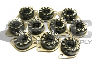 LOT OF 10 NEW OMRON PL11  11 POSITION RELAY SOCKET BACK CONNECTING SOCKETS