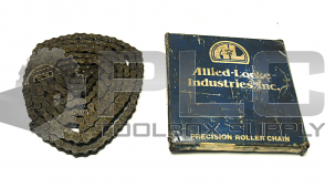 NEW ALLIED-LOCKE PRECISION ROLLER CHAIN 40 ALIX 10 FT