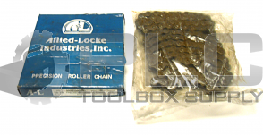 NEW ALLIED-LOCKE 80-1R 10 FT PRECISION ROLLER CHAIN 