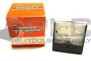 NEW SIMPSON 1357 PANEL METER 0-2 AC AMPERES  03150