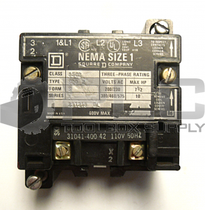 SQUARE D 8502 SC0 2 SER. A CONTACTOR
