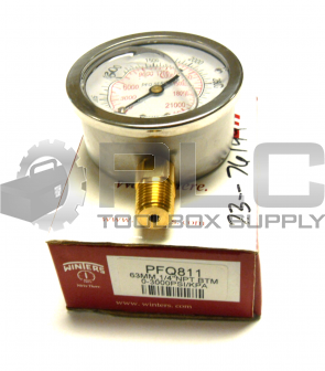 NEW WINTERS PFQ811 PRESSURE GAUGE 0-3000 PSI 0-21000KPA