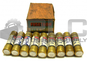 LOT OF 9 FUSETRON FRN 4 DUAL ELEMENT TIME DELAY CLASS K5 FUSE