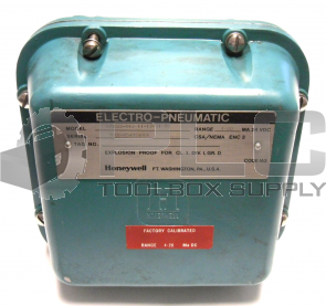 HONEYWELL 870022-012-11-13-01-00 ELECTRO-PNEUMATIC VALVE POSITIONER 4-20MA 24VDC