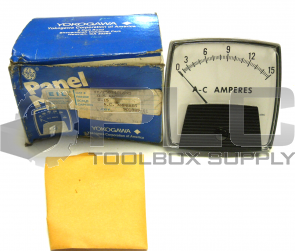 NEW IN BOX GE YE/250340LSND PANEL METER 0-15 A-C AMPERES