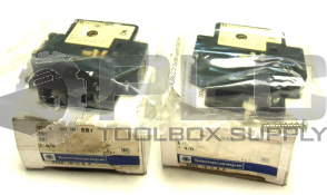 NEW LOT OF 2 TELEMECANIQUE EB1 AUXILIARY CONTACT