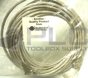 NEW SEALED BLACK BOX EDN12H-0050-MF SHIELDED CABLE W/ METAL HOODS DB9M/F 50FT.
