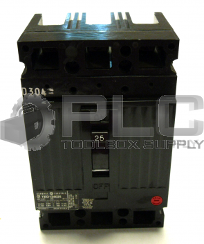 NEW GENERAL ELECTRIC TED134025 CIRCUIT BREAKER 400 VAC 25A